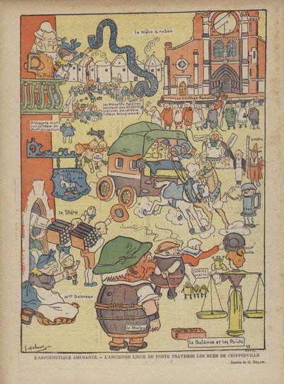 Illustration til Le Rire af Georges Delaw