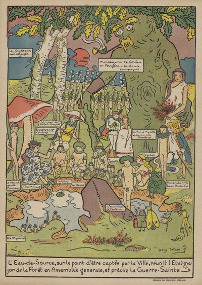 Illustration til Le Rire af Georges Delaw