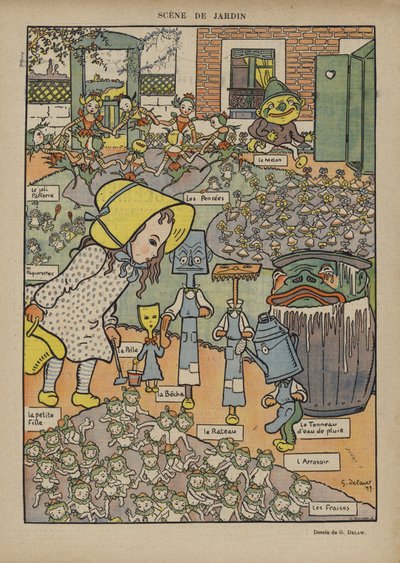 Illustration til Le Rire af Georges Delaw