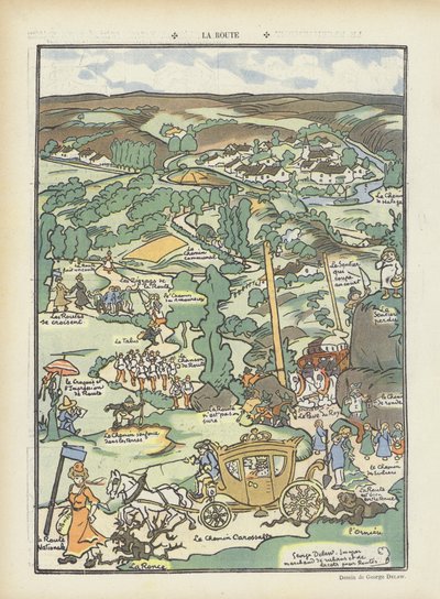 Illustration til Le Rire af Georges Delaw