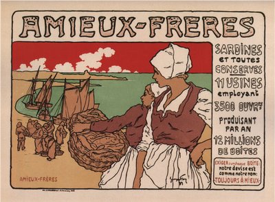 Friends Brothers plakat, 1899 af Georges Fay