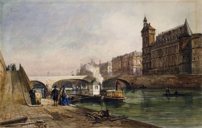 På Seinen, Paris, af Georges Francois Guiaud