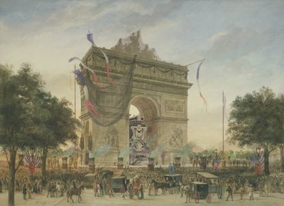 Victor Hugos begravelse (1802-85) 1885 af Georges Francois Guiaud