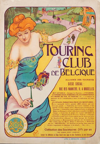 Touring Club of Belgium, 1901. af Georges Gaudy
