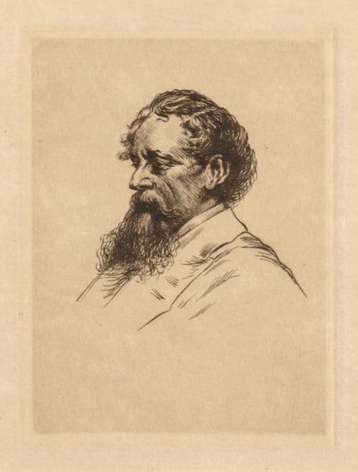 Portræt af Charles Dickens af Georges Gorvel