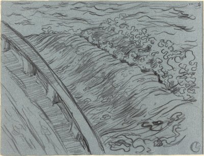Havet ved kanten af en båd, Bretagne af Georges Lacombe