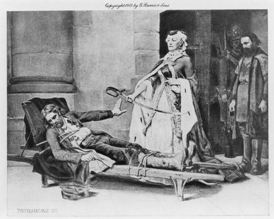 Tadeusz Kosciuszko nægtede sværd tilbudt af Catherine II, 1883 af Georges Louis Poilleux Saint Ange