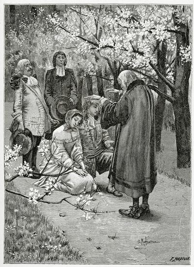 Ægteskab mellem Ethel og Ordener - illustration fra Han d