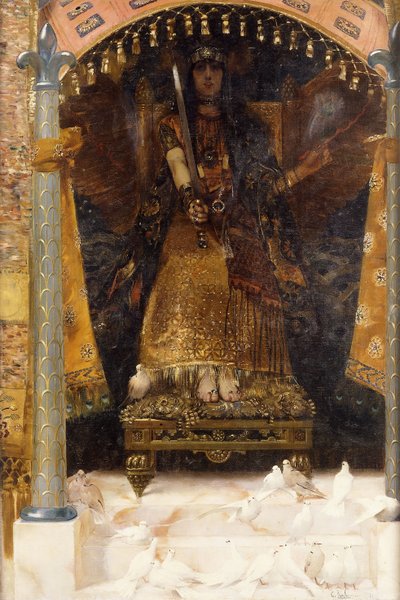 Krig og Fred, 1886 af Georges Marie Rochegrosse