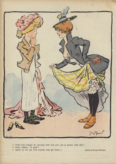 Illustration til Le Rire af Georges Meunier
