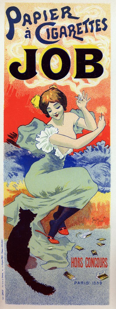 Livsstil. Job rullepapir til cigaret. Plakat af Georges Meunier, Frankrig, ca. 1895 (plakat) af Georges Meunier