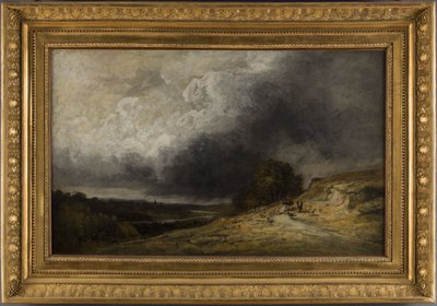 Flokken i stormen, mellem 1796 og 1843 (olie) af Georges Michel