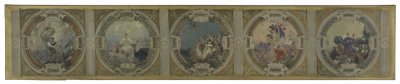 Skitse til Lobau-galleriet på rådhuset i Paris: Kunst. Historie. Filosofi. Den franske revolution. Videnskab af Georges Picard