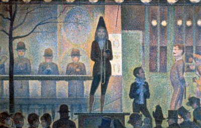 Cirkus Sideshow, 1887-1888 af Georges Pierre Seurat