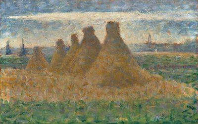 Høstakke, ca. 1882. af Georges Pierre Seurat