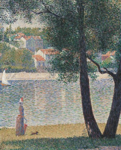 Seinen i Courbevoie, 1885. af Georges Pierre Seurat