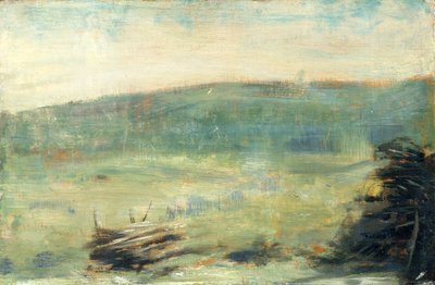 Landskab ved Saint-Ouen, 1878 eller 1879. af Georges Pierre Seurat
