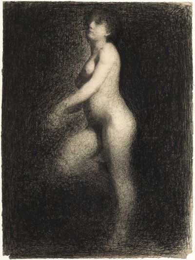 Nøgen, ca 1881-1882. af Georges Pierre Seurat