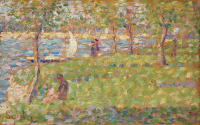 Studie for La Grande Jatte, 18841885. af Georges Pierre Seurat