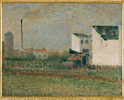 Suburbs (maleri på lærred) af Georges Pierre Seurat