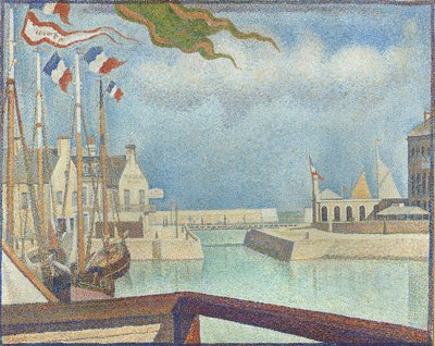 Søndag i Port-en-Bessin af Georges Pierre Seurat