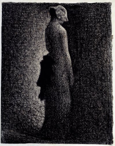 The Black Knot Blyanttegning af Georges Seurat (1859-1891) Omkring 1882 Dim. 0,31 x 0,23 m Paris. Orsay Museum af Georges Pierre Seurat