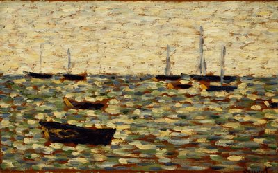 Havet ved Grandcamp; La Mer a Grandcamp, 1885 af Georges Pierre Seurat