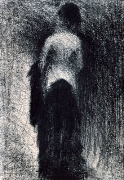Kvinde set bagfra, c1880-1891 af Georges Pierre Seurat