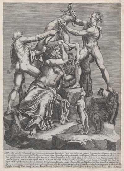 Mirror of Roman Magnificence: The Fate of Dirce, 1579., 1579. af Georges Reverdy