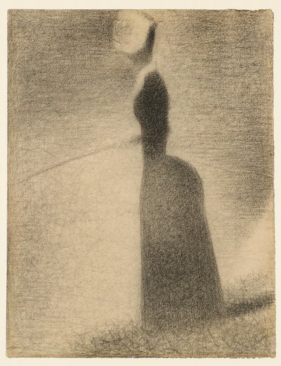 En kvinde, der fisker af Georges Seurat