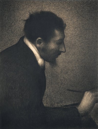 Aman-Jean, 1882-83 (conté-kridt på Michallet-papir) af Georges Seurat