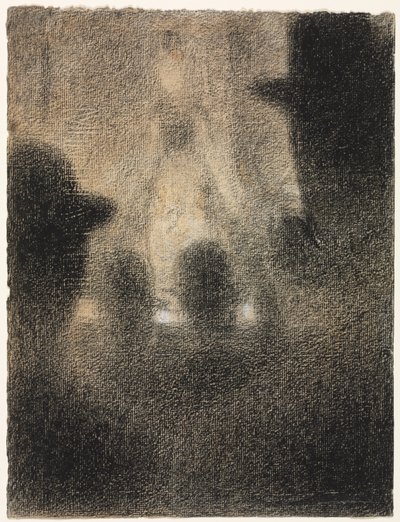 På Cafe Parisien af Georges Seurat