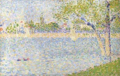 Seinen set fra Grande Jatte. 1888 af Georges Seurat