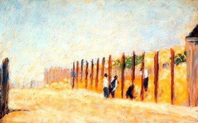 At sætte indsatsen i gang af Georges Seurat