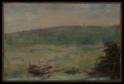 Landskab ved Saint-Ouen af Georges Seurat