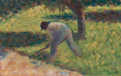 Bonde med en Hage, c.1882 af Georges Seurat