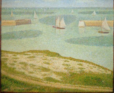 Port-en-Bessin, indsejling til den ydre havn af Georges Seurat