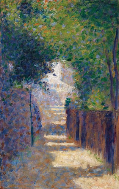 Rue St. Vincent i foråret, ca. 1884 af Georges Seurat