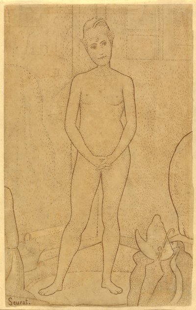 Studie efter "Modellerne" af Georges Seurat