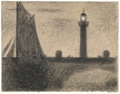 Fyret i Honfleur af Georges Seurat