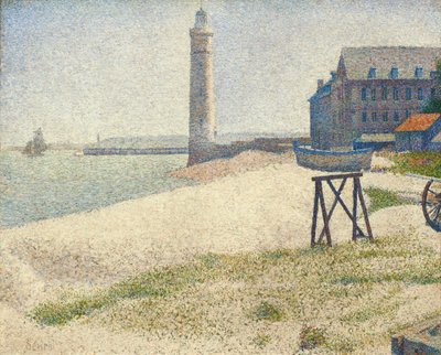 Fyrtårnet ved Honfleur, 1886 af Georges Seurat