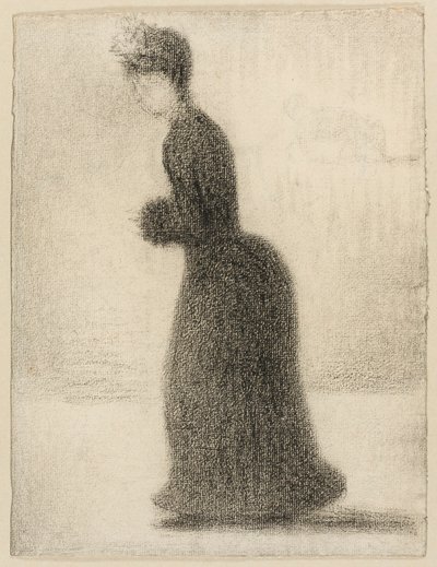 Kvinde med muffer af Georges Seurat