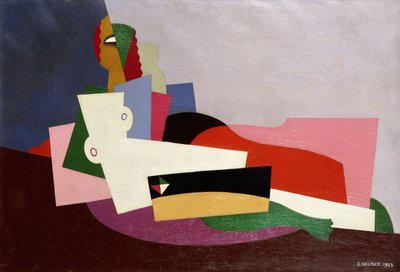 Nøgen tilbagelænet, 1923 af Georges Valmier