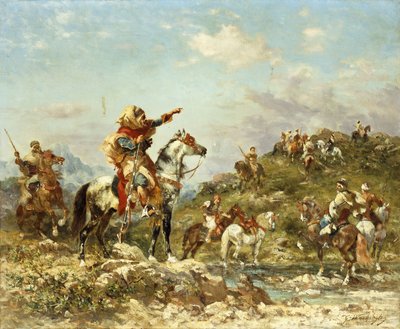 Arabiske krigere til hest, af Georges Washington
