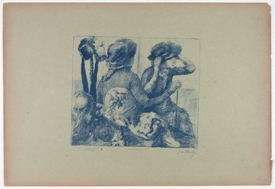 Kvinder i en hattebutik af Georges William Thornley