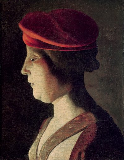 Hoved af en kvinde af Georges de La Tour