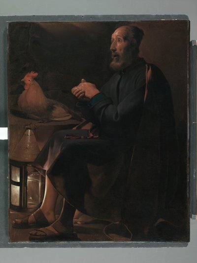 Sankt Peter angrende, 1645 af Georges de La Tour