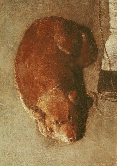 Hurdy Gurdy-spilleren med sin hund, ca. 1620 (detaljer) (se også 67918) af Georges de La Tour
