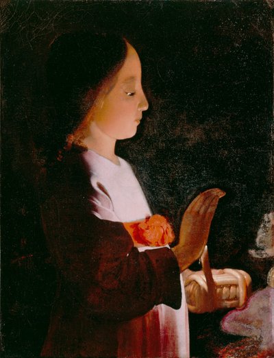 Ung jomfru Maria af Georges de La Tour