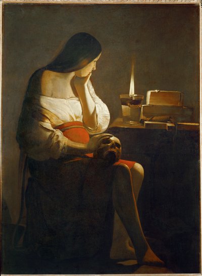 La Madeleine a la Veilleuse - Magdalena med natlyset ... af Georges de La Tour